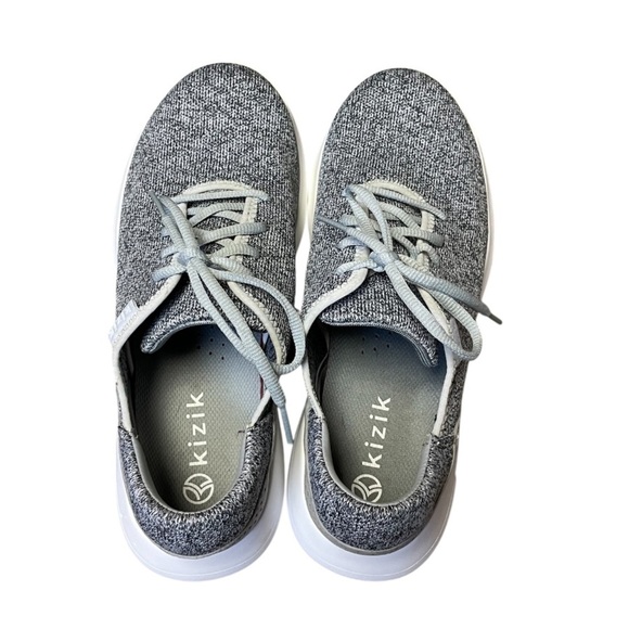 Kizik Madrid Eco Knit Shoes Women's Size 10; Men’s 8.5 Grey Hands Free Lace Up - Picture 4 of 10